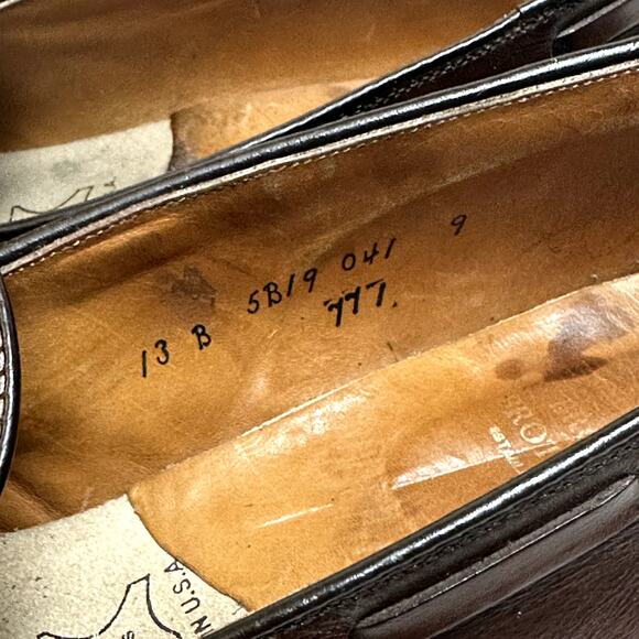 FULLY RESOLED Alden x Brooks Brothers 771 Brown Calfskin Tassel Loafer USA 13 B main image 7